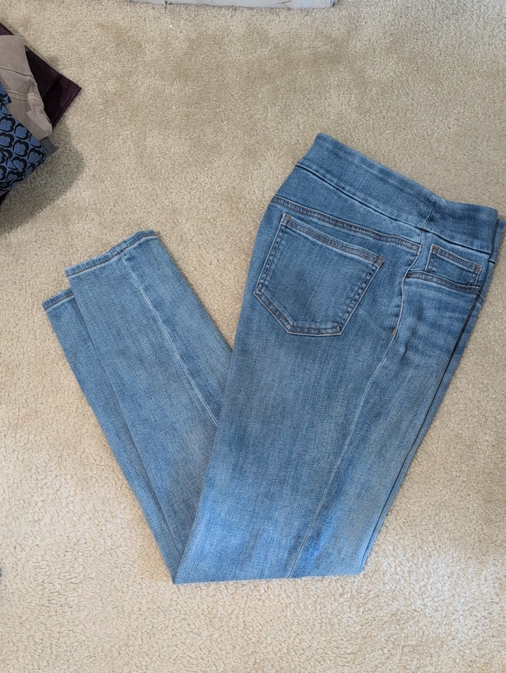 Chicos Pull On  Light Blue Denim Jeans